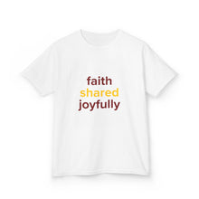 Load image into Gallery viewer, Kids Faith Shared Joyfully Tee - Positive Vibes for Children