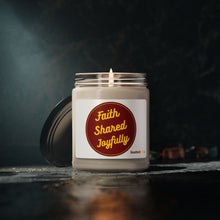 Load image into Gallery viewer, Faith Shared Joyfully Scented Soy Candle, 9oz