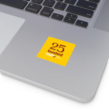 Load image into Gallery viewer, Busted Halo's 25th Birthday Square Vinyl Stickers
