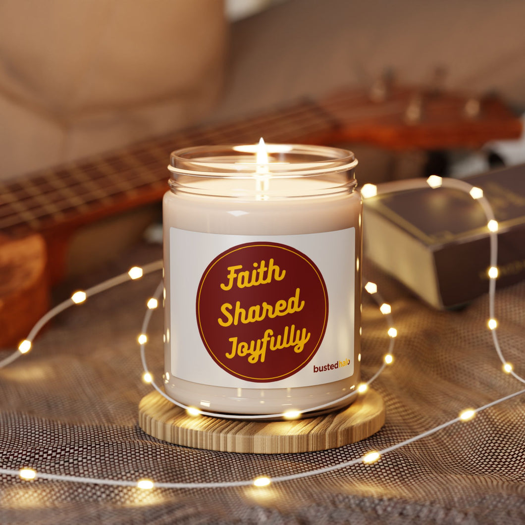 Faith Shared Joyfully Scented Soy Candle, 9oz